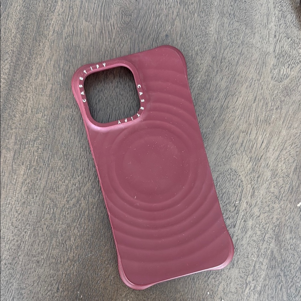 Casetify - Burgundy iPhone 16 pro max case